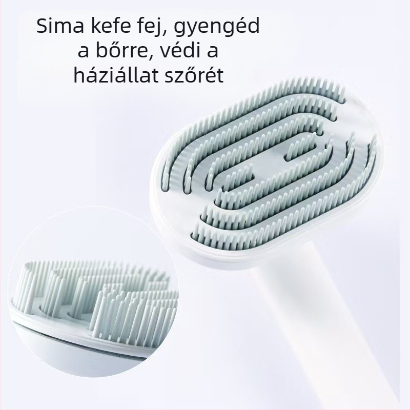 Kisállat forgó fésű intelligens permetező kefe tisztító szőrtelenítő fésű macska és kutya gőzölős légygátló szőr töltés automatikus kisállat kellékek
