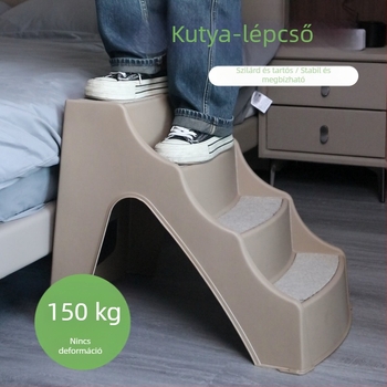 Határokon átnyúló kisállat lépcsők kutya mászó létra műanyag lépcsők ágy csúszásmentes kutyalétra macska kutya autó összecsukható mászólétra