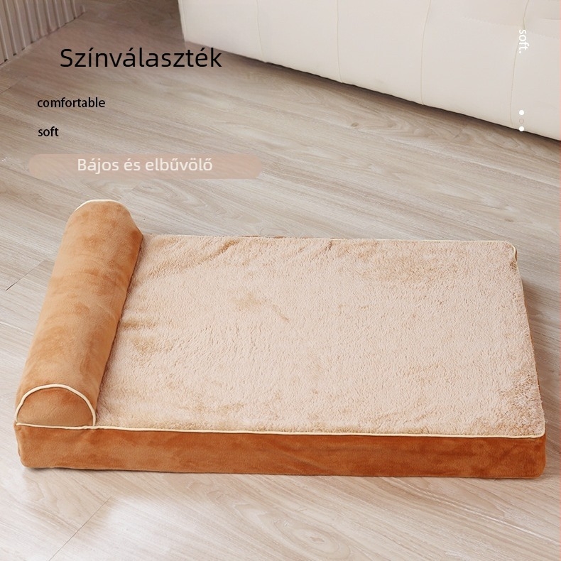 Az Amazon új szivacsos macskaszőnyege, kutyaszőnyege, macskaháza, kutyaháza, nagy, közepes és kis kutyáknak, egyoldalas karfás kisállat kanapéfészek