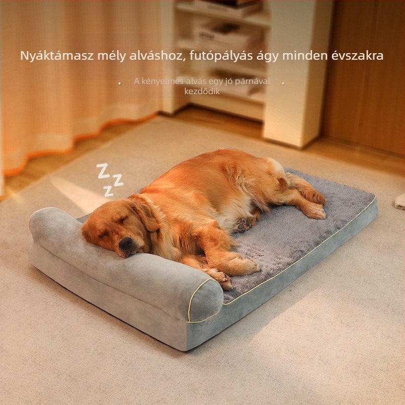 Az Amazon új szivacsos macskaszőnyege, kutyaszőnyege, macskaháza, kutyaháza, nagy, közepes és kis kutyáknak, egyoldalas karfás kisállat kanapéfészek