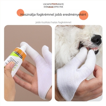 Kisállat ujj fogkefe kutya ujjhüvely tisztítás fogak kutya fogkefe macska szájüregi fogtisztítás macska fogkefe kisállat kellékek