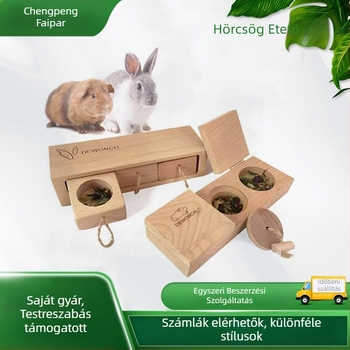 Fa hörcsögetető Hörcsögnek Rejtett Uzsonnás Tányér Tömörfa Hörcsögeledel Játéketető Határokon Átnyúló Különleges Kínálat