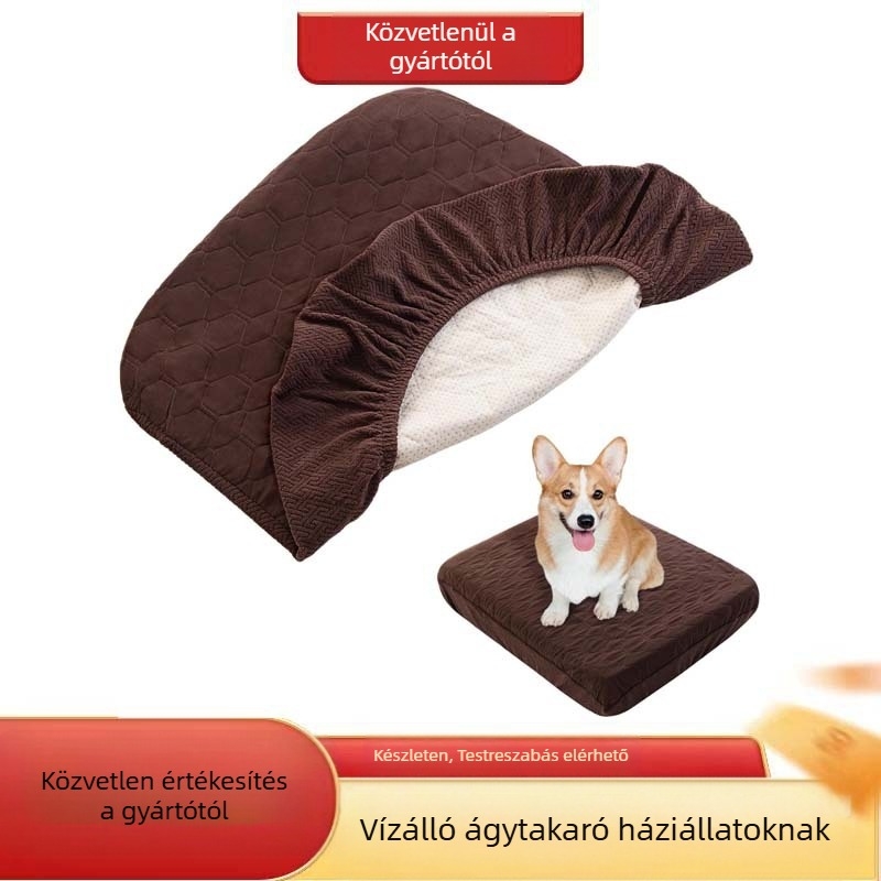 Vízálló kutyafekhely-szett Mosható Könnyen eltávolítható kisállat fekhely-szett Aranyos kutyafekhely-szett Könnyen tisztítható szőr