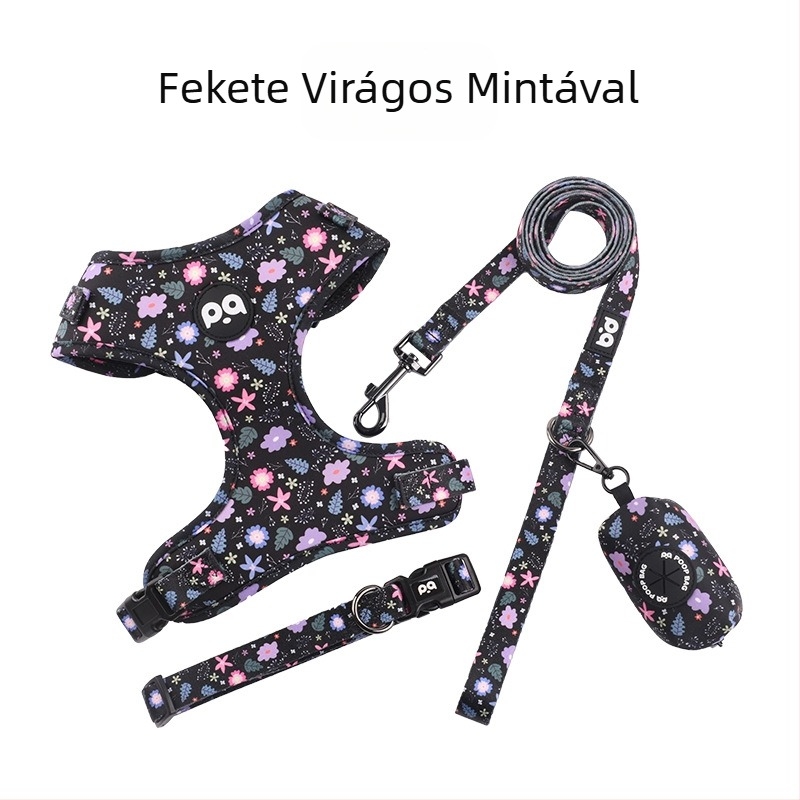 Határokon átnyúló kisállat kutya húzókötél szíj kutya nyakörv mellkasi szíj öltöny nagykereskedelmi egyedi kisállat kellékek