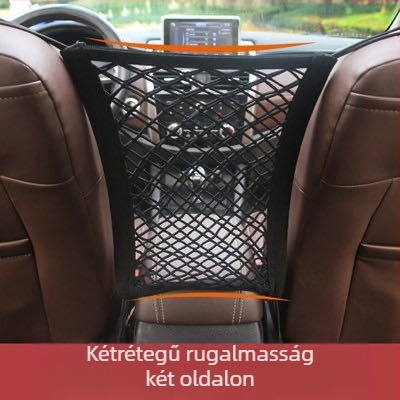 Hálózseb az autósülések között Háromrétegű tároló Hálózseb az ülések között Autós tárolóháló Zseb az autós tárolóháló Zseb