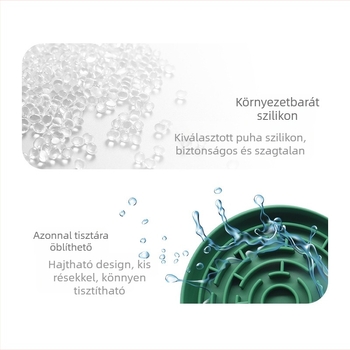 Szilikon kisállat lassú eledel tál kutyáknak Lassú eledel tál kutyáknak Kutyatál felborulásgátló kutyáknak Rizstál Kutyaeledel tál Macska- és kutyakellékek