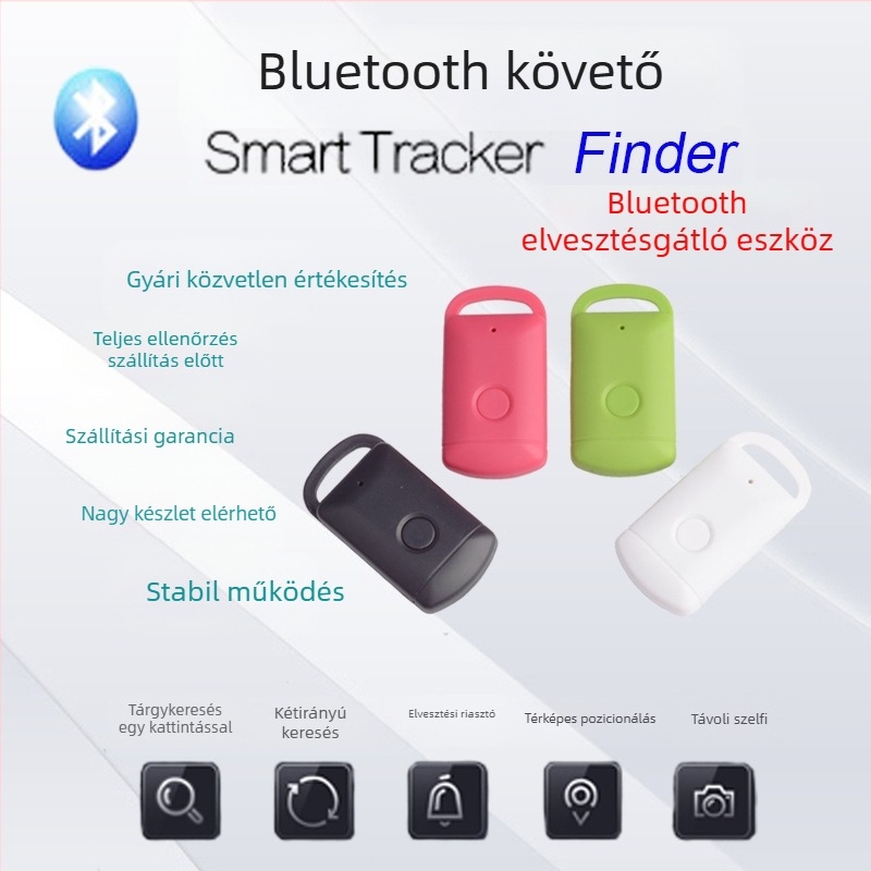 Határokon átnyúló e-kereskedelemmel ellátott, forró zár alakú Bluetooth-os veszteséggátló eszköz mobiltelefonhoz, Bluetooth-os intelligens nyomkövető, alacsony energiafogyasztású gyártók szállítják