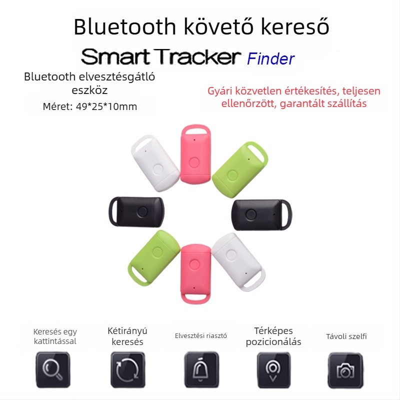 Határokon átnyúló e-kereskedelemmel ellátott, forró zár alakú Bluetooth-os veszteséggátló eszköz mobiltelefonhoz, Bluetooth-os intelligens nyomkövető, alacsony energiafogyasztású gyártók szállítják