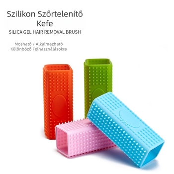 Üreges szilikon szőrtelenítő kisállat szőrtelenítő kefe szőrfésű szőrszívó eszköz szőrtisztító ragadós tisztítószer a lebegő szőr eltávolításához