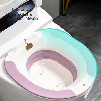 Háztartási bidé összecsukható WC-mosdó terhes nők fingmosó medencéje megvastagodott férfi és női aranyér guggolásmentes fingtisztító medence holdmedence