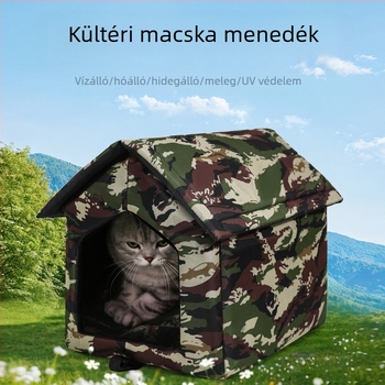 Kóbor macskafészek Kültéri fészek Kültéri vízálló macskafészek Meleg Szél- és esőálló Egyszerű, vastagított kutyafészek Kisállat-elkerülő fészek