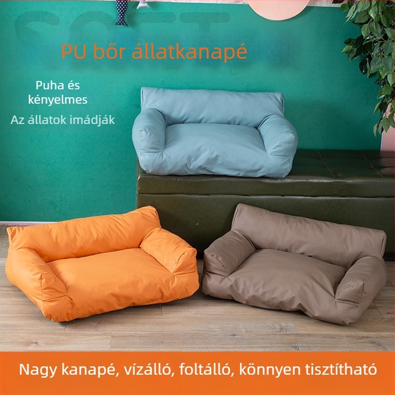 Nagykereskedelmi új, négy évszakos univerzális, nagyméretű kisállat-kanapé kennel, vízálló, kopásálló kutyafekhely, kiváló értékű nyári macskafészek