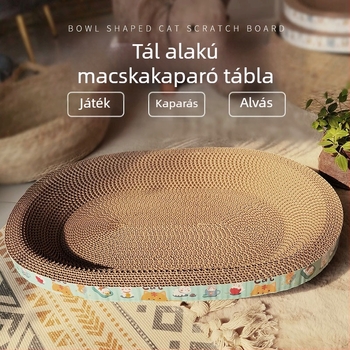 Univerzális macskakaparó deszka minden évszakra, macskafészek, extra nagy macskakaparó medence, hullámpapír kerek játék, macskakellékek