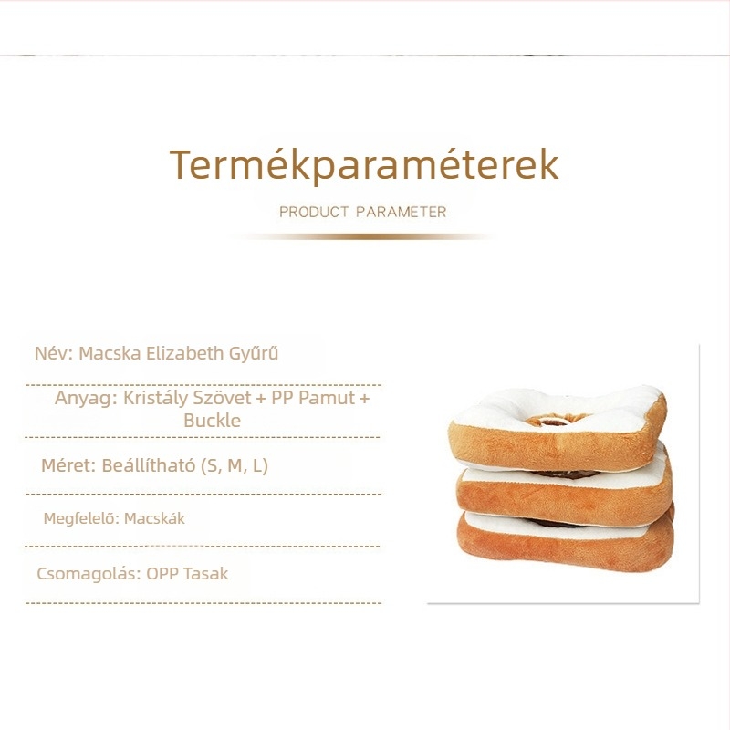 Szigorú Amazon Elizabeth gyűrűs kisállat-kellékek macska-kutya nyakörv pirítós gyűrű macskanyakörv kutyanyalásgátló nagykereskedelem