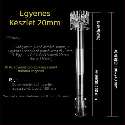 Akvárium olajfilm eltávolító virágkosár úszó akvárium olajfilm eltávolító füves akvárium kis vízfelszín olajfilm forgószél virágkosár