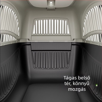 Macska légbeömlős doboz Macskaketrec Hordozható kinti macskatáska Kisállat szállító doboz Autós kutyaketrec Hordozható műanyag macskadoboz