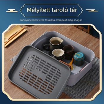 Utazó teatálca autós teatálca tárolódoboz kis méretű teatálca műanyag teatálca hordozható teatálca kis teatálca egy személyre