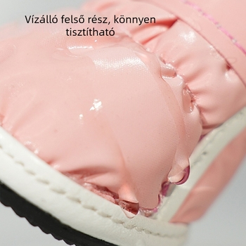 24-es téli kutyacipő mackós schanery kiskutya hócipő vízálló fagyálló lábvédő