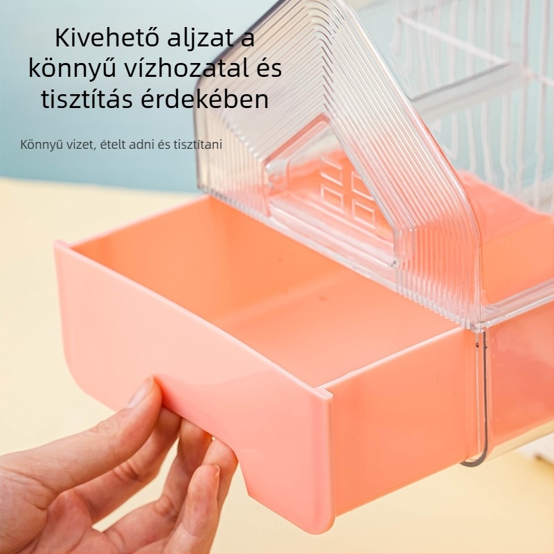 Madár Külső Kád Mosdó Papagáj Fürdődoboz Átlátszó Fürdőszobai Madár Többfunkciós Fiókos Zuhanyzókád