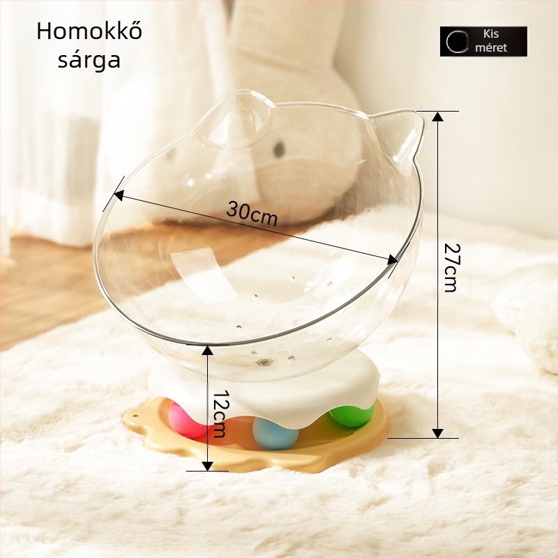 Űrkapszula macskafészek az unalom enyhítésére, önkielégítő macskajáték beépített macska forgótányérral és vicces macskabottal, többfunkciós macskafészek macskáknak játékhoz és alváshoz