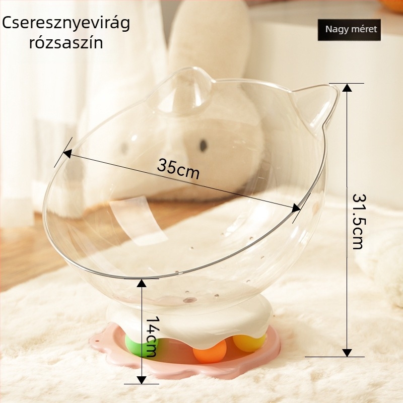 Űrkapszula macskafészek az unalom enyhítésére, önkielégítő macskajáték beépített macska forgótányérral és vicces macskabottal, többfunkciós macskafészek macskáknak játékhoz és alváshoz