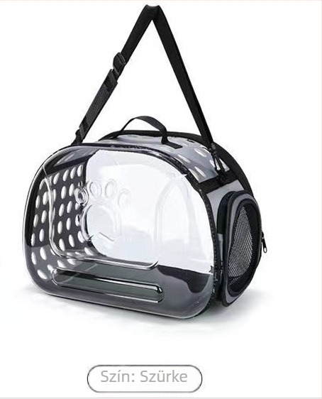 Crossbody kimenő kisállat táska lélegző hordozható kisállat hátizsák macska hátizsák összecsukható átlátszó macskatáska nagy kapacitású nagykereskedelem