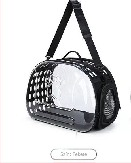 Crossbody kimenő kisállat táska lélegző hordozható kisállat hátizsák macska hátizsák összecsukható átlátszó macskatáska nagy kapacitású nagykereskedelem