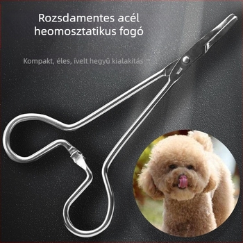 Rozsdamentes acél fülszőrtelenítő fogó kutya fülszőrtelenítő mackó fogó kisállat kutya fültisztító kellékek