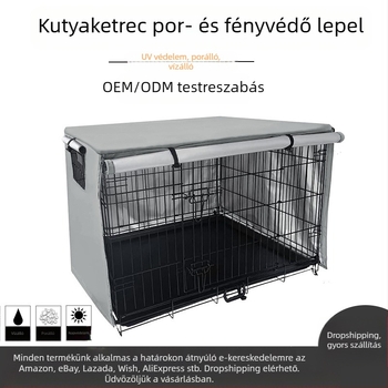 Szabadtéri állatketrec-ponyva háztartási kutyaketrec porvédő gyártók nagykereskedelmi kültéri kisállat-drótketrec védőburkolat