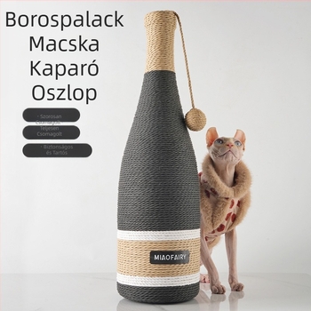 Szizál macskakaparófészek kopásálló morzsákkal integrált macskafészek extra nagy karcálló, nem rothadó macskakaparómedence macskakaromdeszka