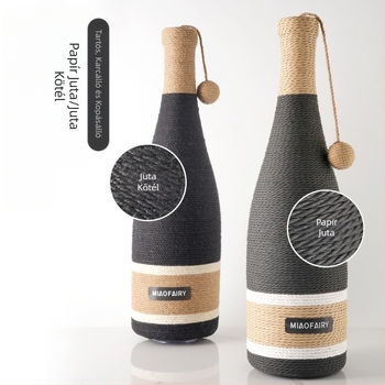 Szizál macskakaparófészek kopásálló morzsákkal integrált macskafészek extra nagy karcálló, nem rothadó macskakaparómedence macskakaromdeszka