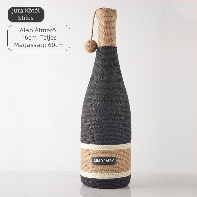 Szizál macskakaparófészek kopásálló morzsákkal integrált macskafészek extra nagy karcálló, nem rothadó macskakaparómedence macskakaromdeszka