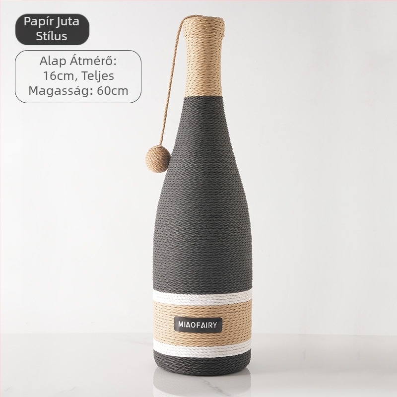 Szizál macskakaparófészek kopásálló morzsákkal integrált macskafészek extra nagy karcálló, nem rothadó macskakaparómedence macskakaromdeszka