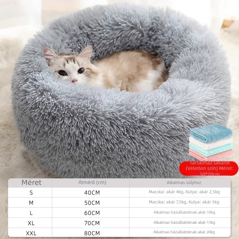 Kennel Macskafészek Four Seasons Univerzális Téli Meleg Plüss Macska Alvószőnyeg Teddy Nagy, Közepes, Kis Kutya Állateledel
