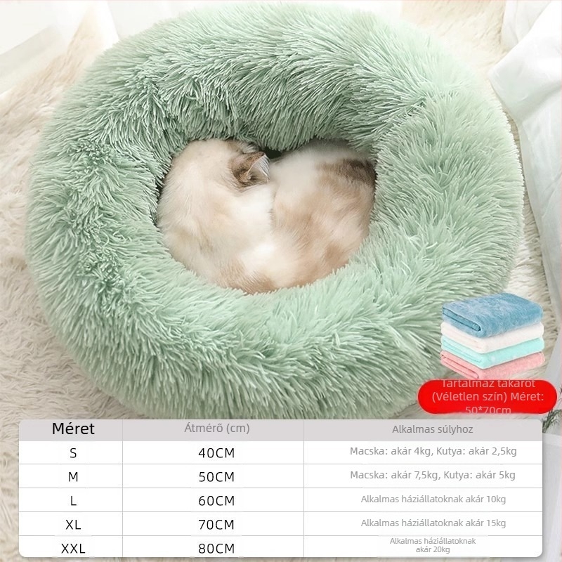 Kennel Macskafészek Four Seasons Univerzális Téli Meleg Plüss Macska Alvószőnyeg Teddy Nagy, Közepes, Kis Kutya Állateledel