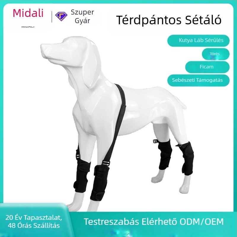 Amazon új kisállat térdízületi törésrögzítő fedél sérült kutyáknak, utazási segédeszköz lábvédővel, nyalásgátló lábvédővel