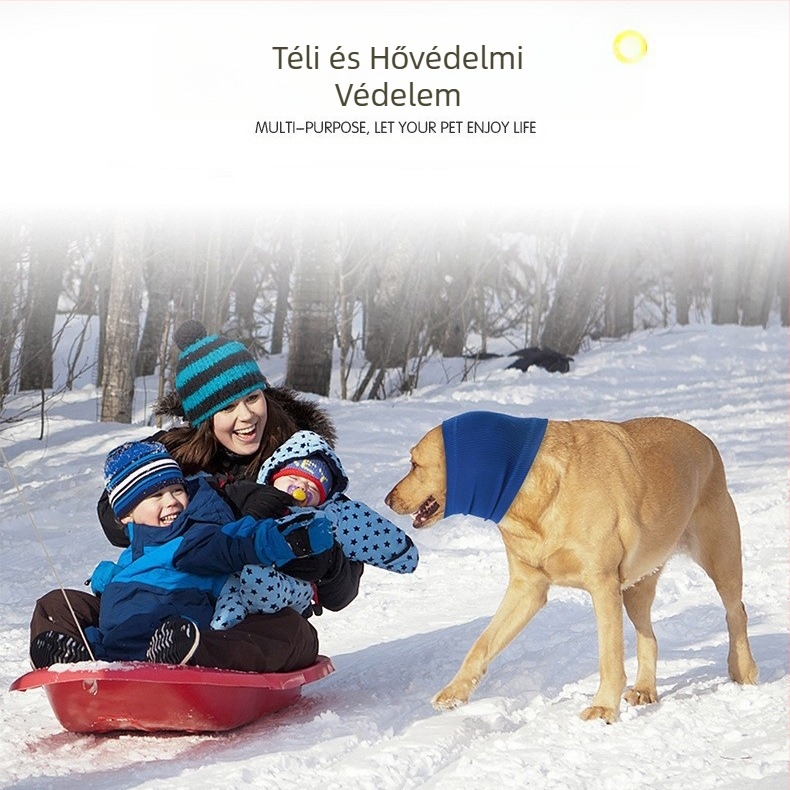 Kutya fülvédő téli kisállat hidegálló zajcsökkentő meleg fejfedő nagy rugalmasságú mosható kutya fülvédő sál