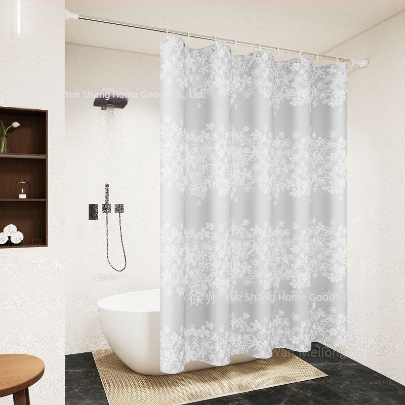 Zuhanyfüggöny, Speciális fürdőszobai válaszfal függöny fürdőszobába, Nincs lyukasztás, Könnyen felszerelhető, Vízálló, Penészálló, Adatvédelem