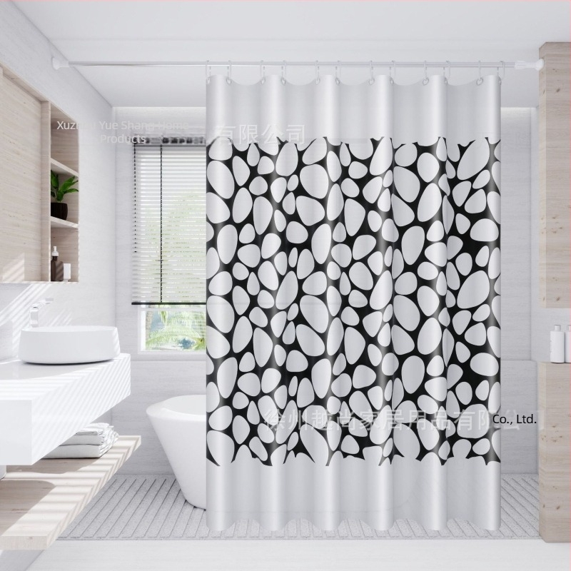 Zuhanyfüggöny, Speciális fürdőszobai válaszfal függöny fürdőszobába, Nincs lyukasztás, Könnyen felszerelhető, Vízálló, Penészálló, Adatvédelem