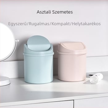 ins stílusú asztali kis szemeteskosár hálószoba új stílusú lányos szív háztartási aranyos internetes híresség mini tárolódoboz fedéllel