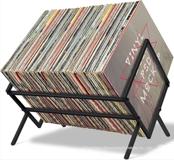 Egyszerű vas asztali lemeztároló állvány kreatív irodai könyvesbolt magazin újságtartó CD-lemezkijelző állvány