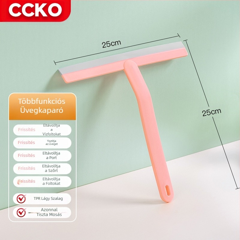 Törölje le az üvegtárgyat háztartási kétoldalas törlőkendővel, többfunkciós mosó üvegtörlő ablaktisztító eszközzel
