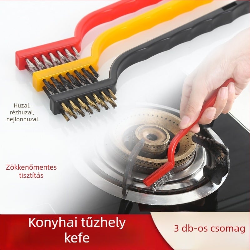 Raktáron gáztűzhely tisztítókefe konyhai kellékek konyhai ventilátor tűzhelykefe tisztítóeszközök acéldrót kis kefe öltöny