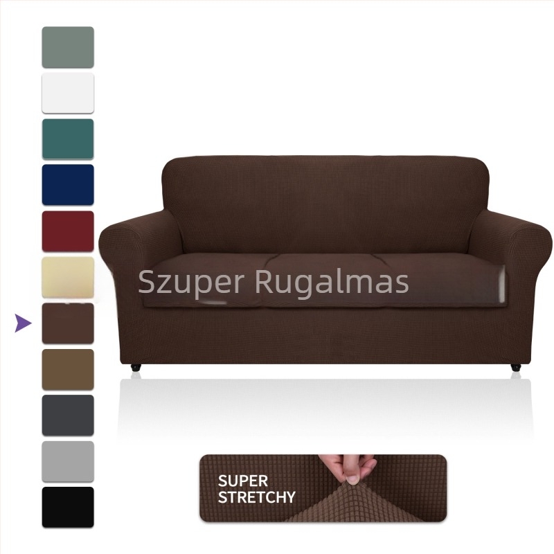 Nagykereskedelmi Amazon polár kanapéhuzat, all-inclusive rugalmas, vastagított, egyszínű kanapépárna, négy évszak szövet kanapéhuzat