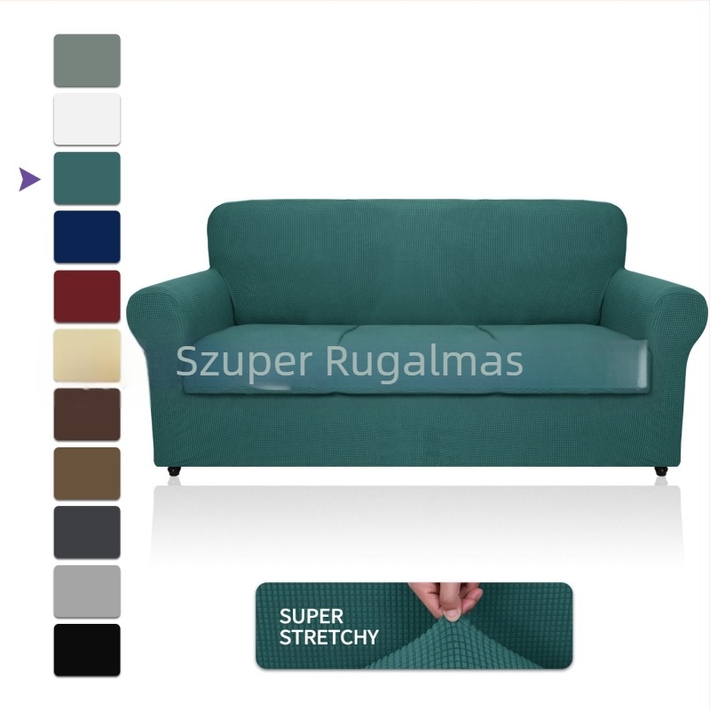 Nagykereskedelmi Amazon polár kanapéhuzat, all-inclusive rugalmas, vastagított, egyszínű kanapépárna, négy évszak szövet kanapéhuzat