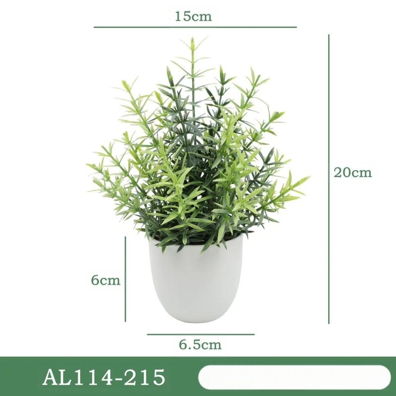 Lan Xinfang cserepes mesterséges zöld növények otthoni asztali díszek bonsai dekoráció műanyag mesterséges művirágok