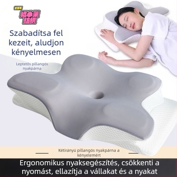 Nyakpárna párnahuzattal egy öltöny lassú visszapattanású memóriapárna párnamag mély alvás nyakpárna memória pamut párna