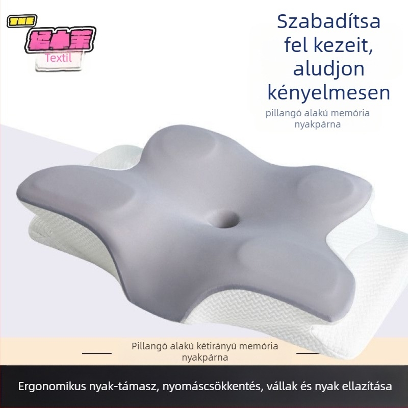 Nyakpárna párnahuzattal egy öltöny lassú visszapattanású memóriapárna párnamag mély alvás nyakpárna memória pamut párna