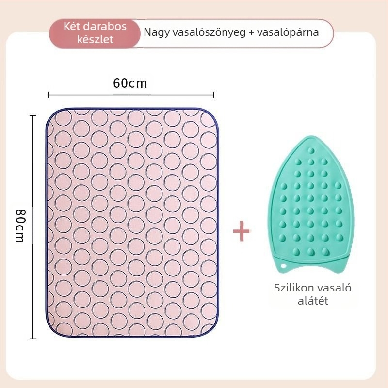 Háztartási vasalódeszka Háztartási vasalószőnyeg Hatrétegű vastagított hőszigetelés Vízálló Összecsukható Hordozható Vasalógéppel Vasaláshoz