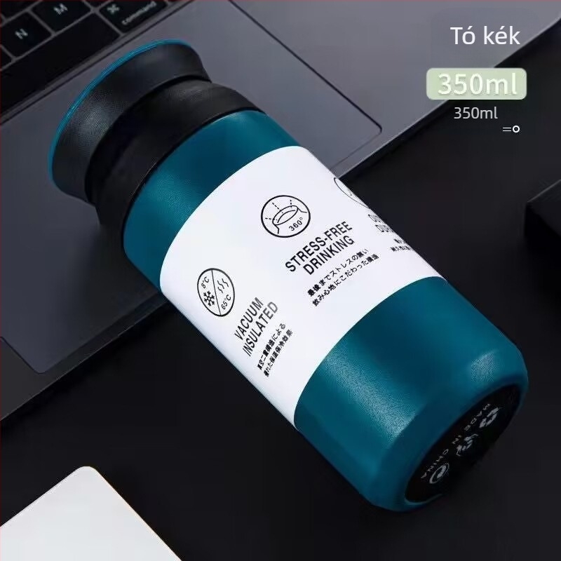 Határokon átnyúló, forró eladású férfi és női üzleti divatos vízcsésze hordozható rozsdamentes acél porszívó egyenes csésze ajándék csésze irodai porszívó csésze